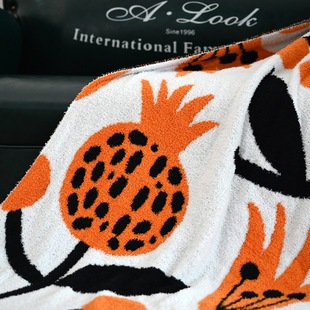 B17石榴花A类半边绒柔软 毛毯轻质法兰绒绒毛毯沙发床沙发其他