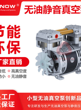 LP200V无油真空泵低噪音负压抽气泵小型活塞式实验室微型真空泵