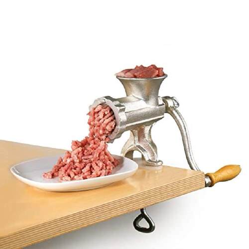 10号铸铁镀锡手动绞肉机家用手摇碎肉机灌肠机