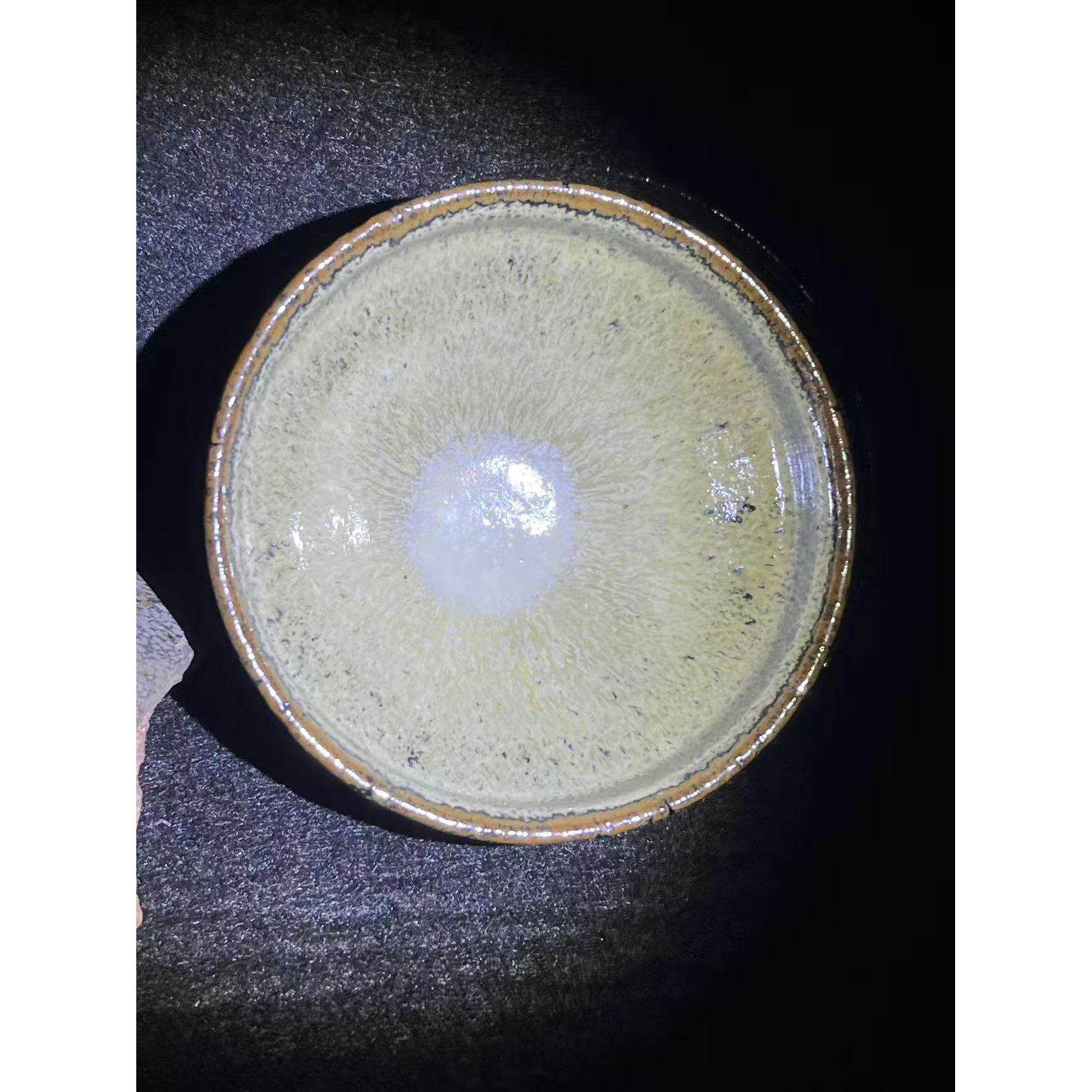 半山腰纯泥釉高铁胎白天目建盏茶杯