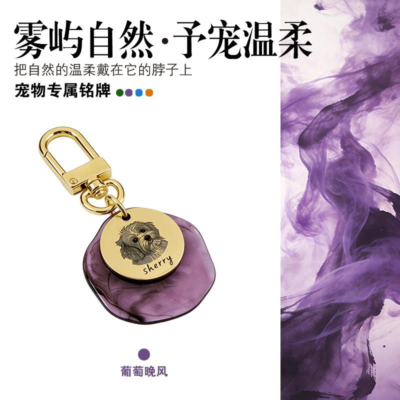 Jddesign原创宠物铭牌狗猫项圈防丢身份牌宠物头像名字定制