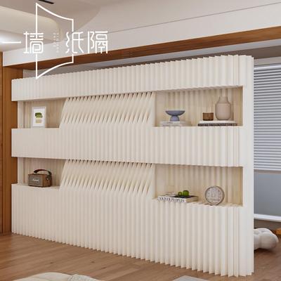 纸屏风隔断可移动假墙置物展台墙办公室隔断挡板一房变两房隔板