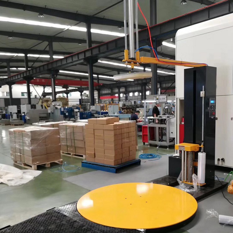 山东大宏 纸箱包装机 气动压顶型缠绕膜包装机 厂家发货