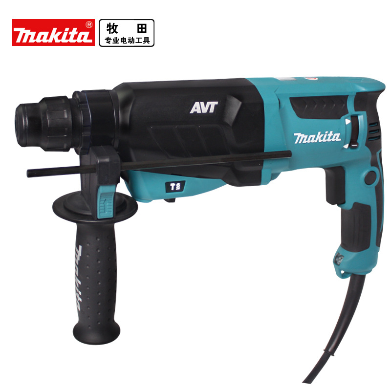 makita牧田电锤HR2631F轻型四坑电锤AVT低震动噪音小工业级电锤钻
