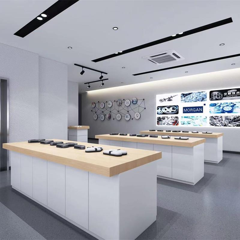 中岛展示台创意科技智能产品体验台无人机展示桌电脑展示柜台