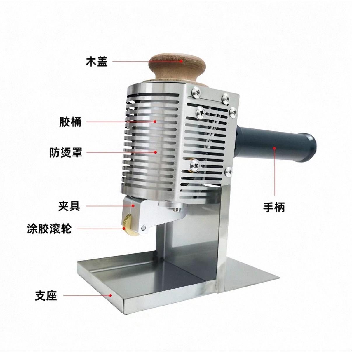 手推熔机滚胶热机礼盒包装胶压敏胶纸箱相册双面RX-40RT胶滚涂胶