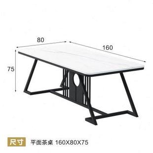 禅意岩板桌椅组合轻奢简约家用古典式 茶桌新中式 办公泡茶几桌