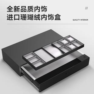 虎牌保险柜 箱珠宝首饰贵重物品抽 家用小型2024新款 隐形指纹密码