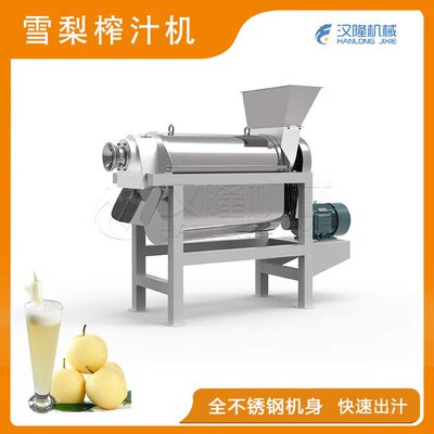 高效率LZ系列电动不锈钢大型工业雪梨汁压榨机水果梨子螺旋榨汁机