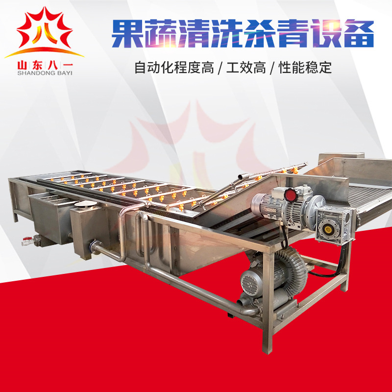 生产销售果蔬清洗设备 气泡清洗线 全自动果蔬清洗机设备