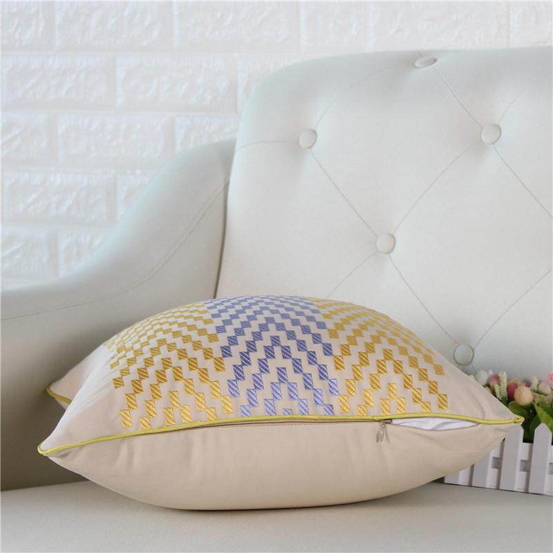 美式奢华纯棉刺绣抱枕套不含芯正方形北欧风沙发抱枕靠垫客厅靠枕,居家布艺,靠垫/抱枕,淘宝优惠券,粉丝福利购,淘宝优惠卷