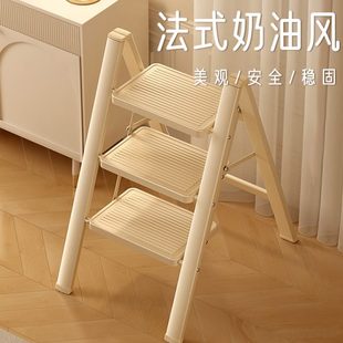 梯子家用折叠伸缩加厚人字梯室内楼梯三四步小型爬梯多功能小梯凳
