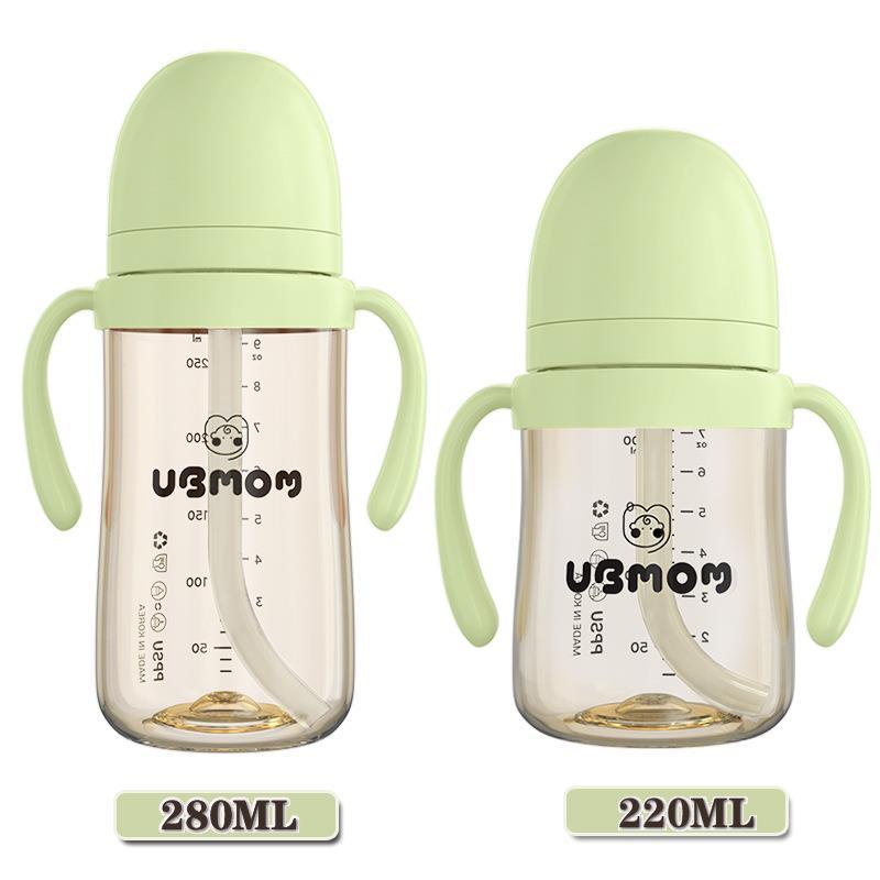 ubmom吸管杯宝宝水杯喝奶婴儿学饮杯儿童鸭嘴杯6个月1岁经典款