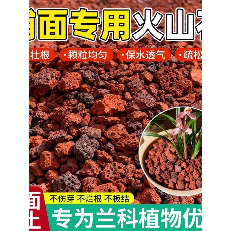 多肉专用土红火山岩石颗粒兰花专用土盆栽养花植物种植铺底铺面
