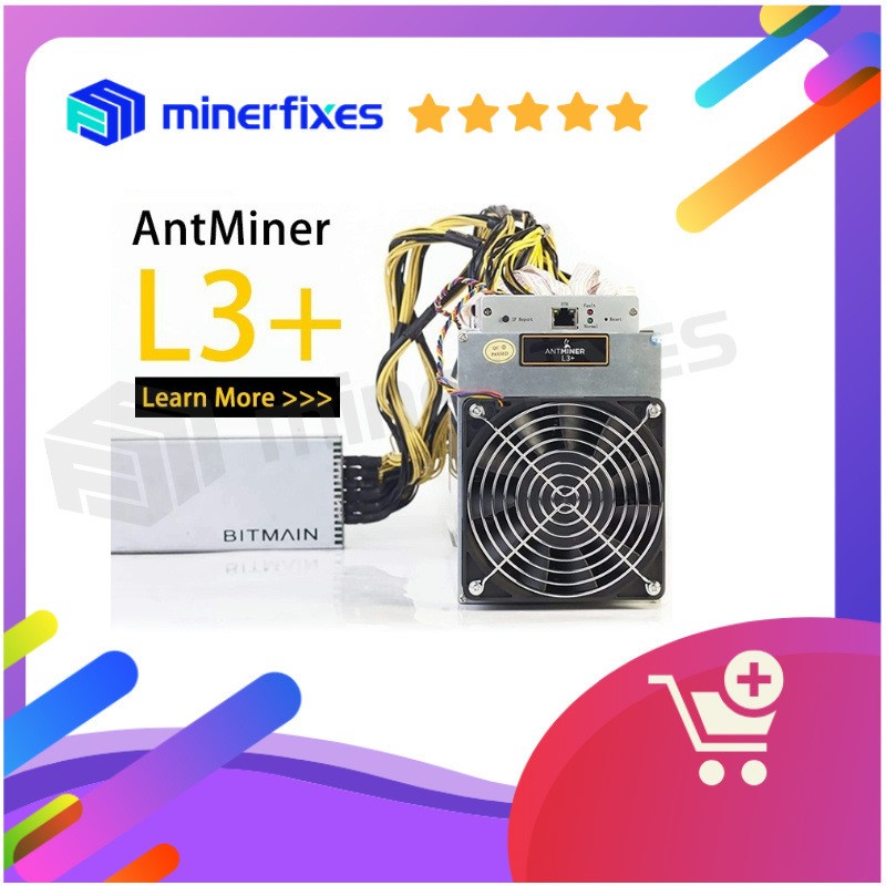 比特大陆 Asic Used bitmain  L3+ 504m ASIC LTC