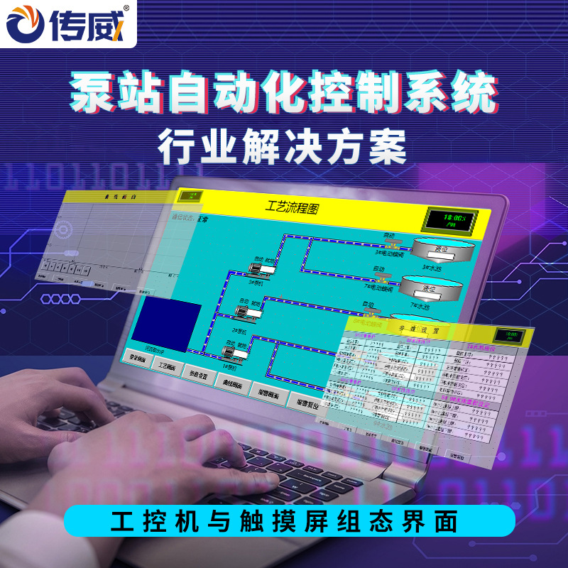 泵站自动化控制系统 泵站远程监控PLC控制柜成套