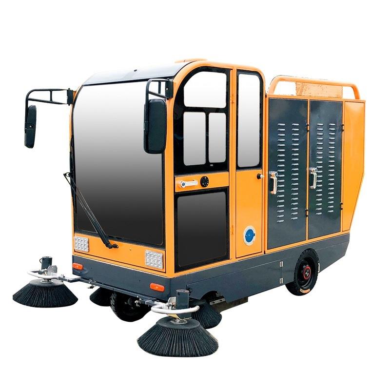 240L多功能挂桶扫地车分类垃圾桶工厂车间道路电动扫地车工业清扫