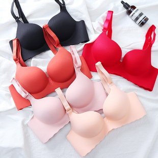 小胸加厚馒头杯内衣女聚拢显大平胸不空杯专用aa杯无钢圈无痕文胸