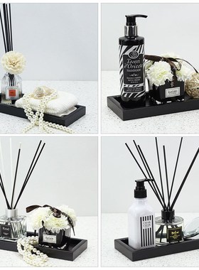 卫生间香薰摆件全屋定制展厅装饰品样板间托盘套装北欧样板房软装