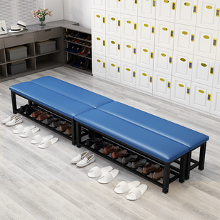 软包健身房长条凳商场休息凳更衣室换鞋 店长凳 凳篮球馆休息服装