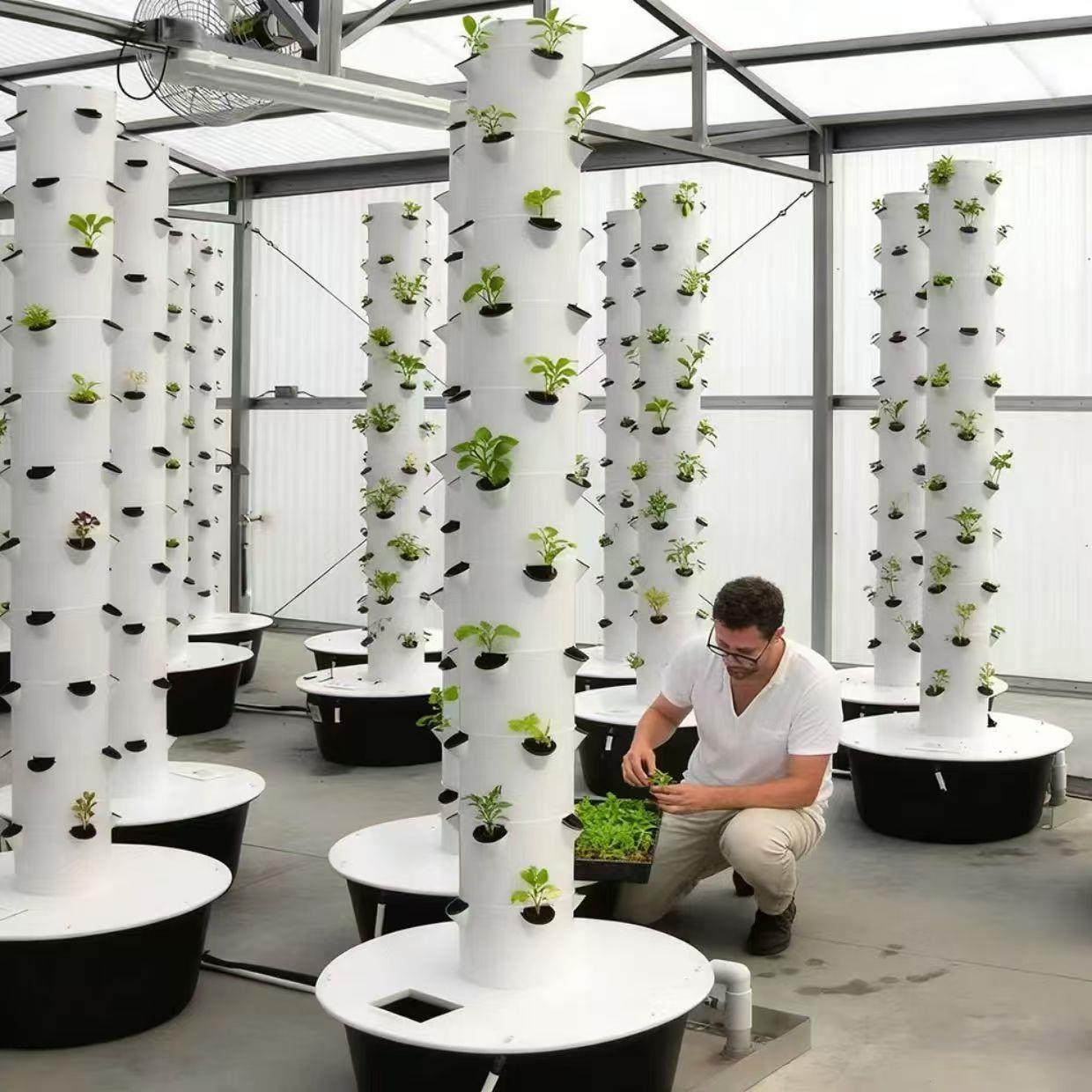 水培蔬菜塔 家庭无土栽培设备 室内立体种植架 自动循环水培系统