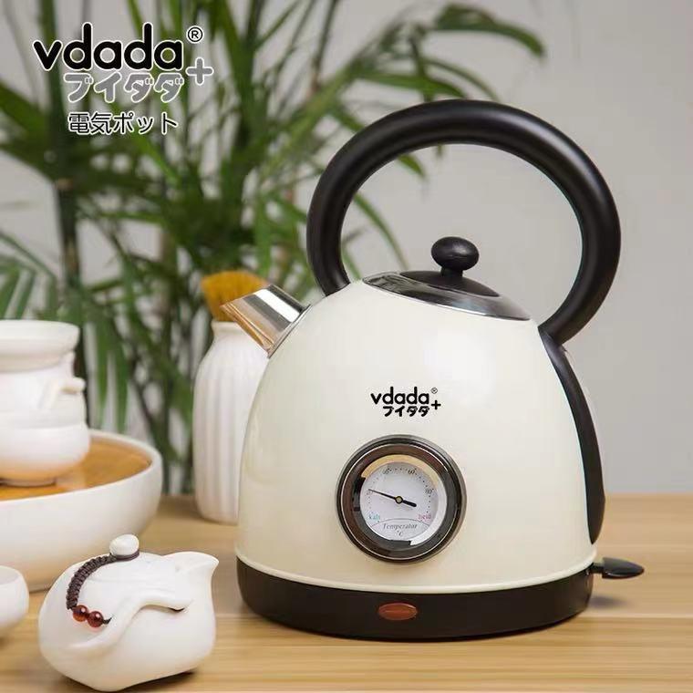 vdada/铁技 VD-170W烧水壶家用304不锈钢电热水壶办公室大容量