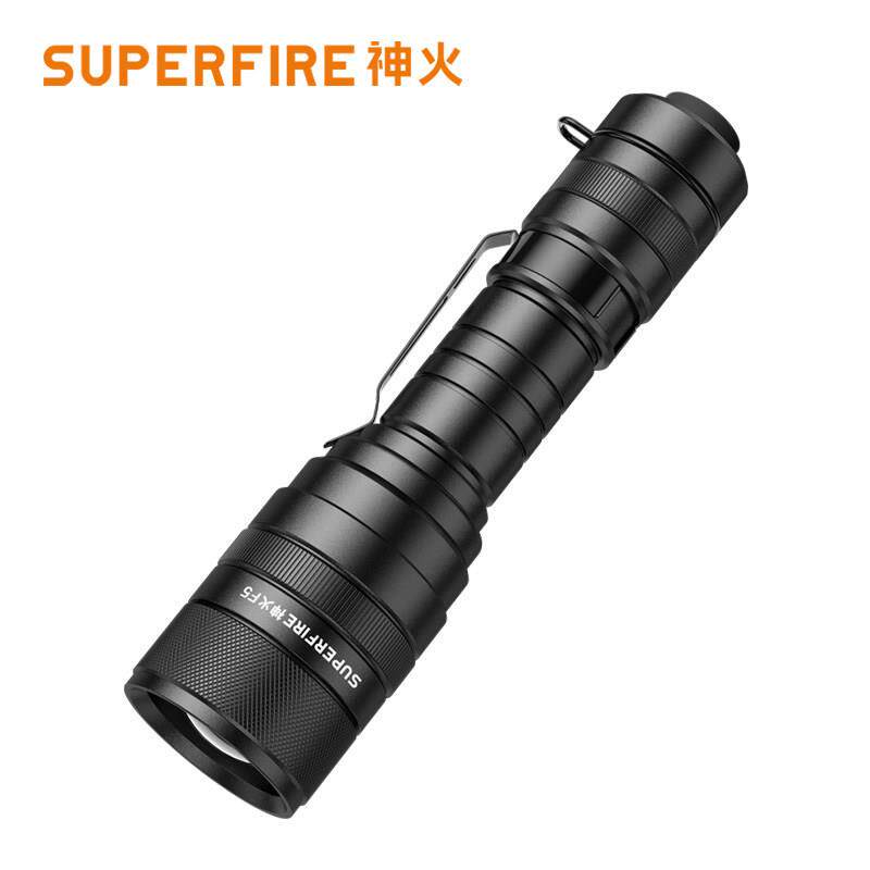 supfire 神火强光手电筒可充电LED远射王迷你变焦灯户外家用X2F5