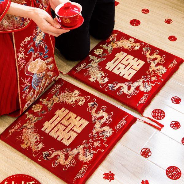 结婚跪垫一对坐福垫新婚新郎新娘磕头敬茶改口结婚用的红色喜垫子,节庆用品/礼品,婚庆跪垫,淘宝优惠券,粉丝福利购,淘宝优惠卷