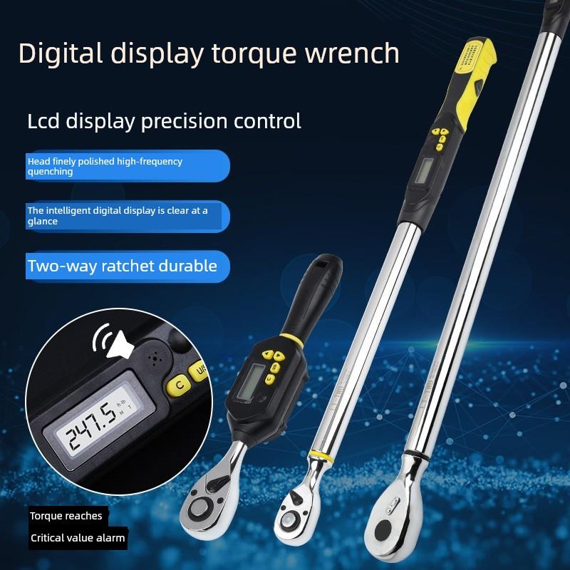 电子数显扭力扳手可储存可调预置式扭矩扳手轮胎套筒检测力矩扳手