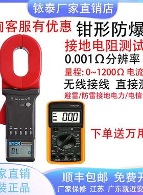 铱泰ETCR2000A/A+/C钳形接地电阻测试仪ETCR2000B+防雷检测防爆款