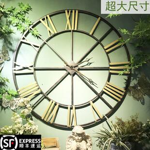 个性 北欧超大尺寸钟表挂钟客厅家用时尚 创意现代简约大气静音时钟