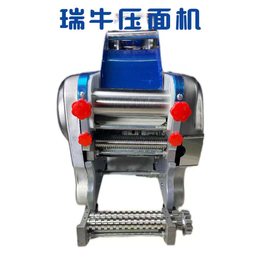 不锈钢电动压面机家用面条机商用压面机两把刀小型压面机 揉面机