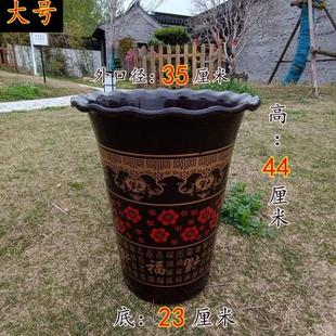 摆设陶瓷花盆耐用 塑料高档环保发财树加厚阳台树脂家用防室内新款