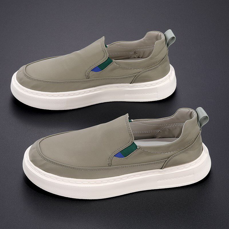 春款一脚蹬男鞋透气薄款冰丝布面休闲布鞋厚底超轻懒人百搭帆布鞋,流行男鞋,布鞋,淘宝优惠券,粉丝福利购,淘宝优惠卷