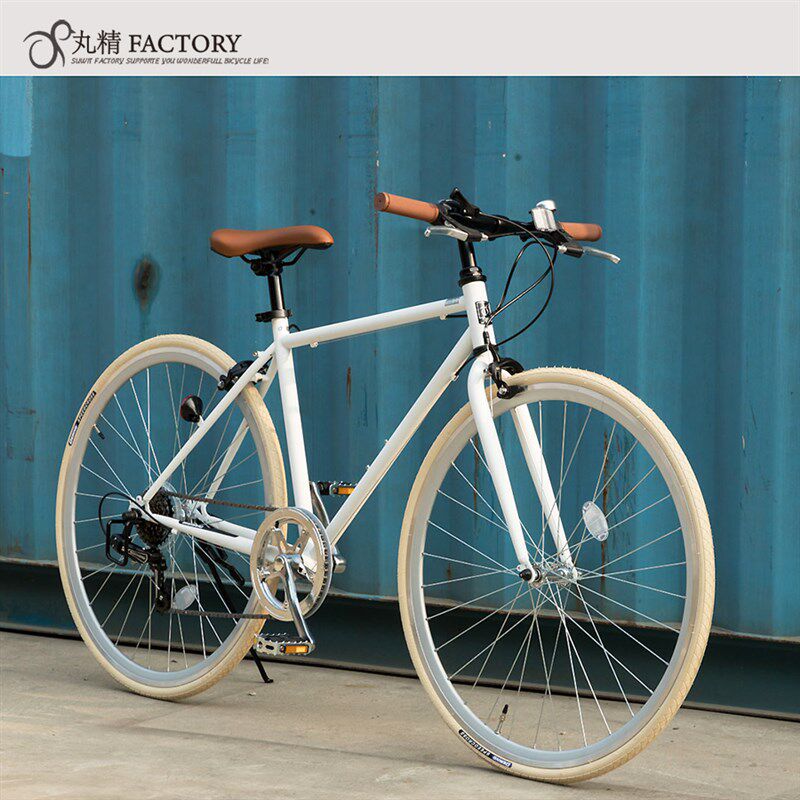 700C复古公路变速自行车赛车轻快单车男女骑行学生车野泽.CR700