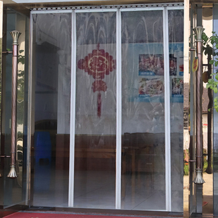 农村堂屋门帘磁性自吸挡风防冷气空调隔断帘家用入户过道PVC帘子