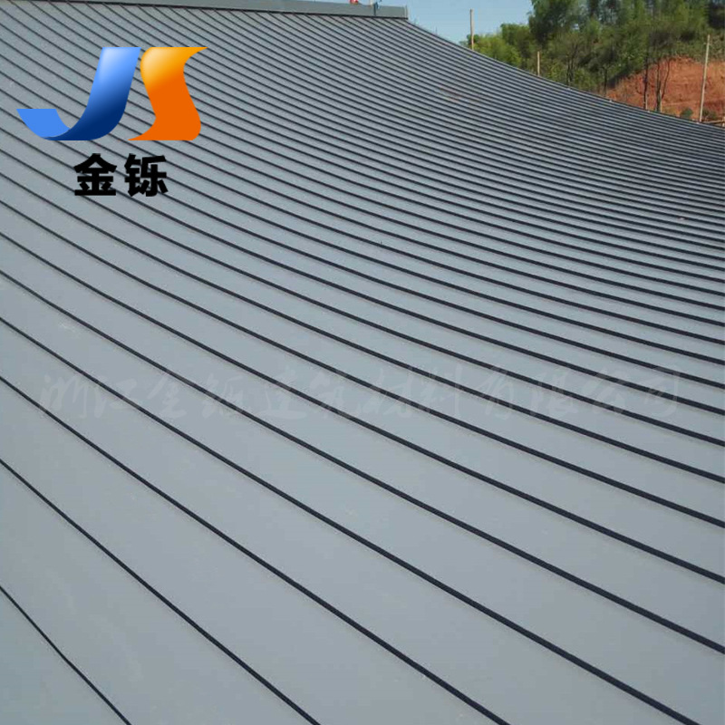金属屋面瓦 0.7mm厚32-410型铝镁锰矮立双锁边铝镁锰屋面铝合金