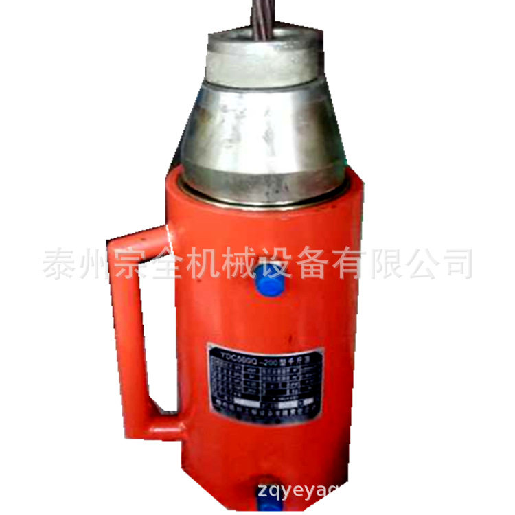 生产QYC50吨前卡式张拉千斤顶 锚索单根钳夹式千斤顶