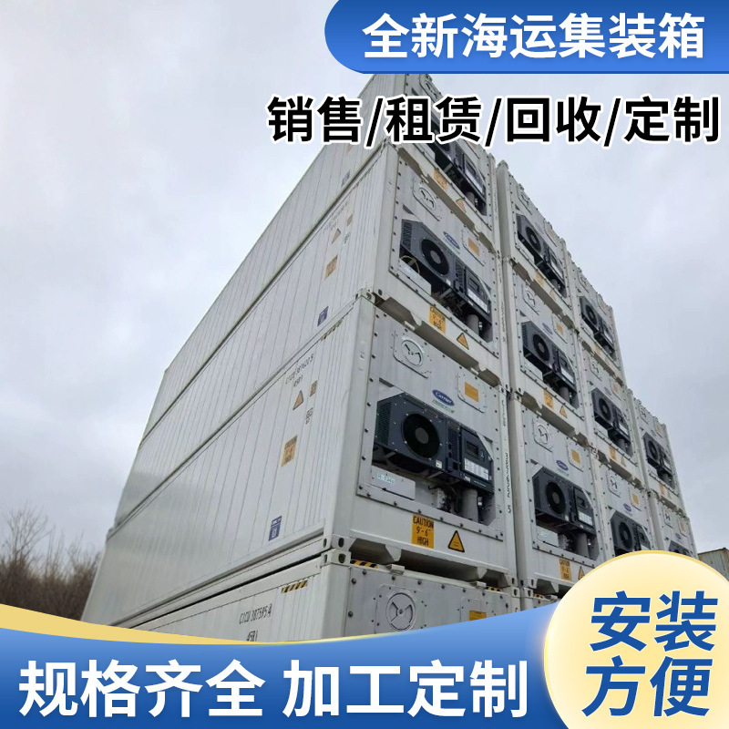 全新12米40英尺冷藏集装箱 美国开利 日本大金都有 移动冷藏库