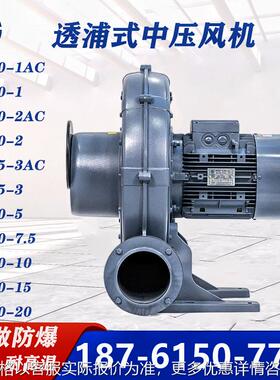 TB100-1H-2H耐高温TB125-3H隔热TB150-5H-7.5H-10H离心式中压风机