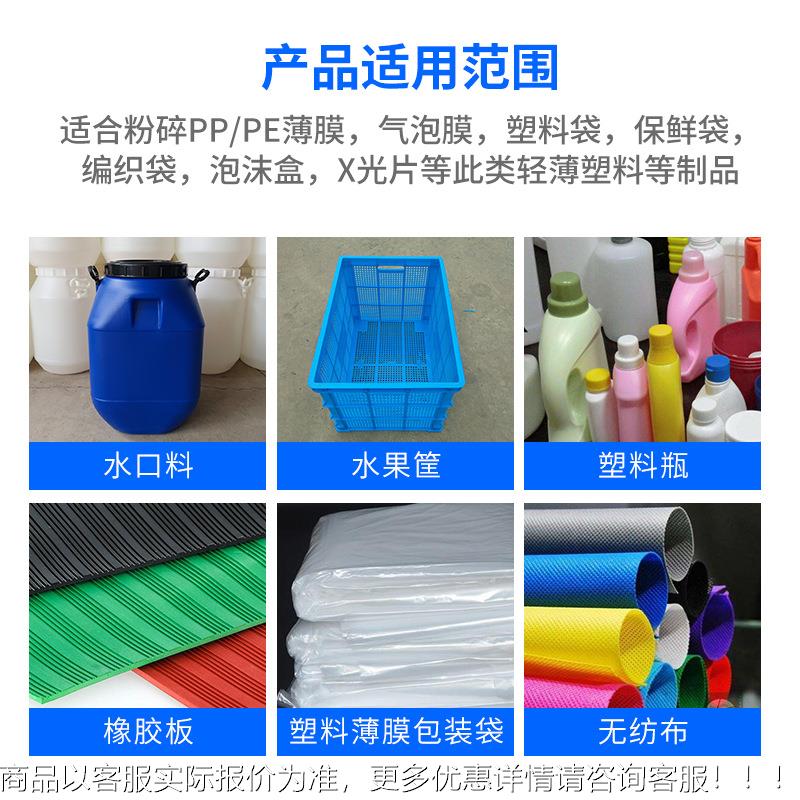 工业塑料薄膜废粉碎机PV矿泉瓶水管C材破碎机料ABS回收XC-250打料