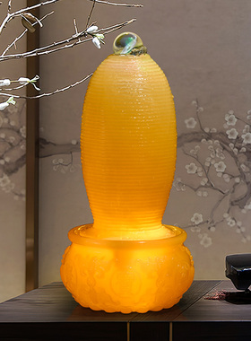 客厅流水招财喷泉加湿器家居装饰美容会所开业乔迁礼品风水轮摆件