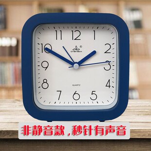 简约闹钟表中小学生宿舍用床头懒虫闹铃卧室爱女可静音学习新款
