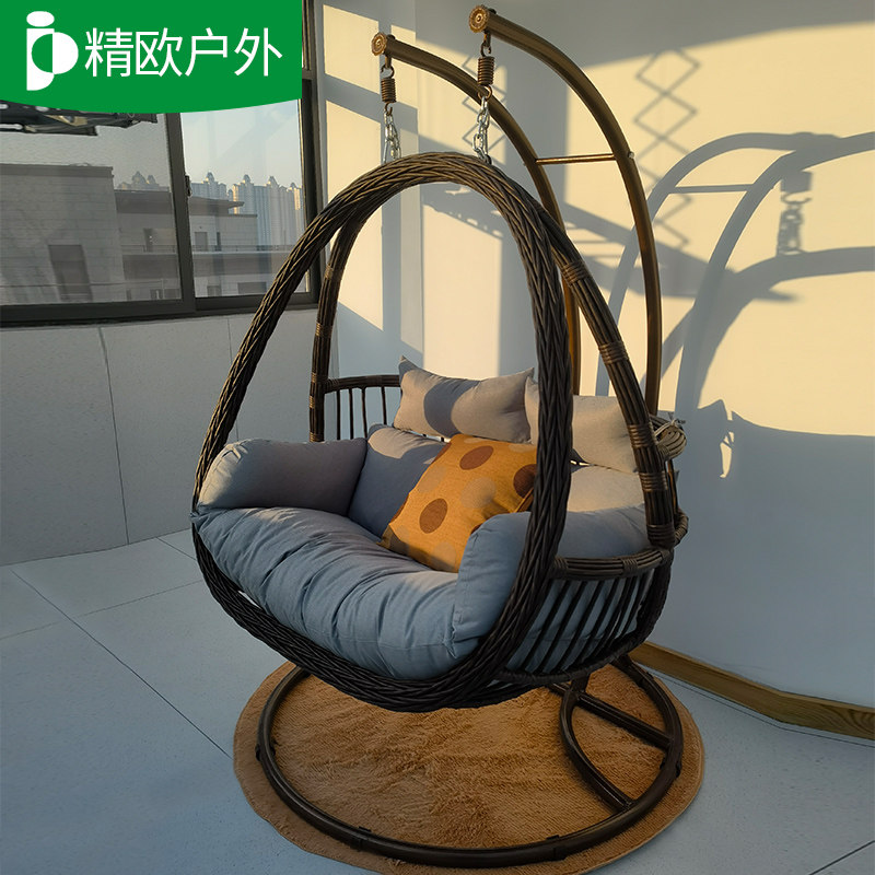 阳台吊篮吊椅双人吊篮椅懒人摇篮椅室内休闲简约藤椅秋千椅摇摇椅