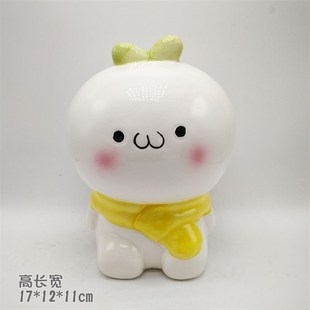创意简约可爱小猪陶瓷存钱罐储蓄罐可存可取出儿童礼物卧室书桌