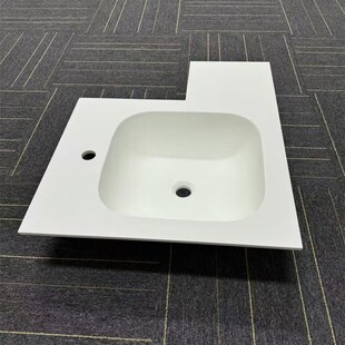 可丽耐一体盆亚克力洗手盆非标定制支持各种台面台盆颜色切割转角