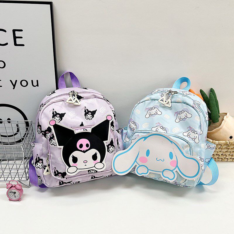 酷洛米书包女童库洛米背包幼儿园小朋友酷乐米双肩包帆布外出小包