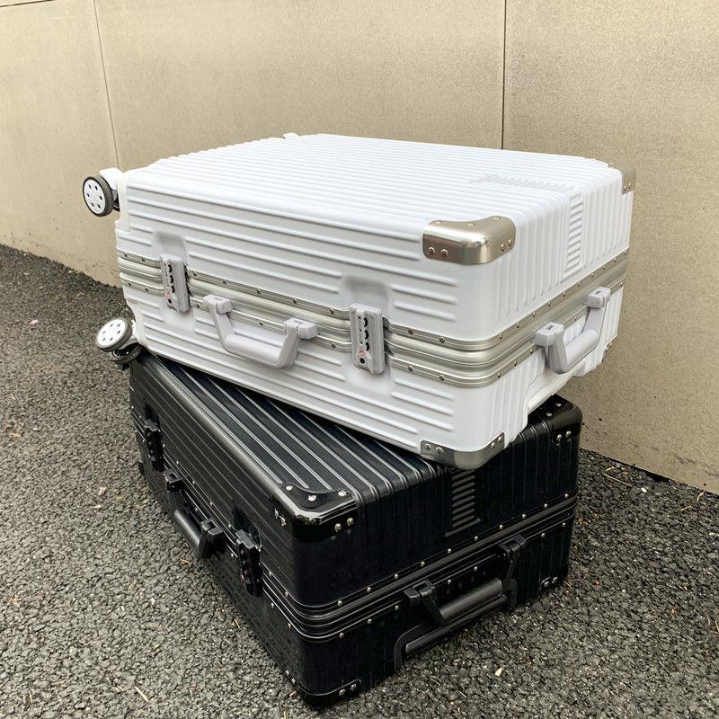 韩版铝框行李箱女拉杆箱男密u码箱旅行箱包H26学生24皮箱20寸28箱