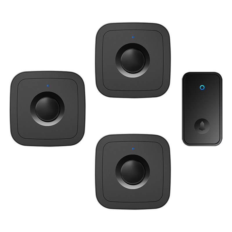 不用电池无d线门铃家用远距离遥控老人呼叫铃提醒呼叫器自发电防