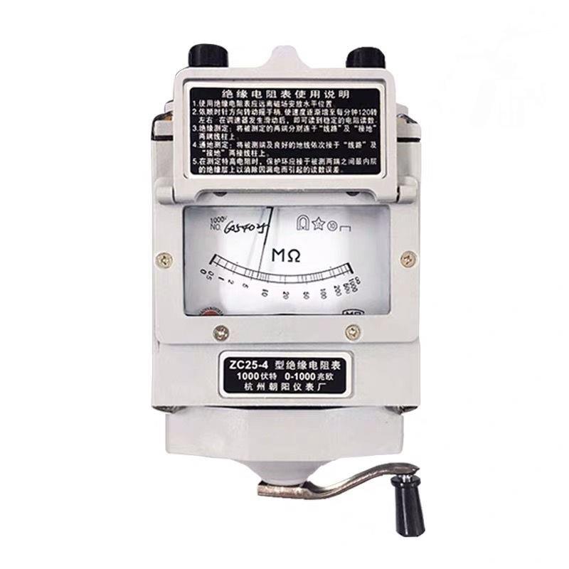 电工摇表兆欧表ZC25-3绝缘电阻测试仪500V1000V2500V接地手摇专用